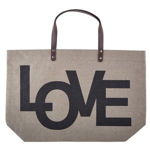 NWT Jute Love Bag
